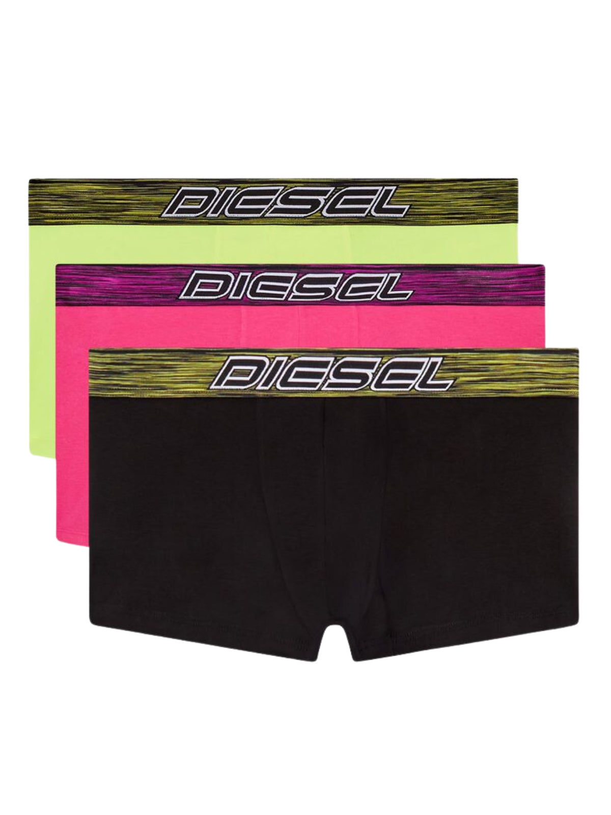Diesel Boxers Three Pack Black-Pink-Lime